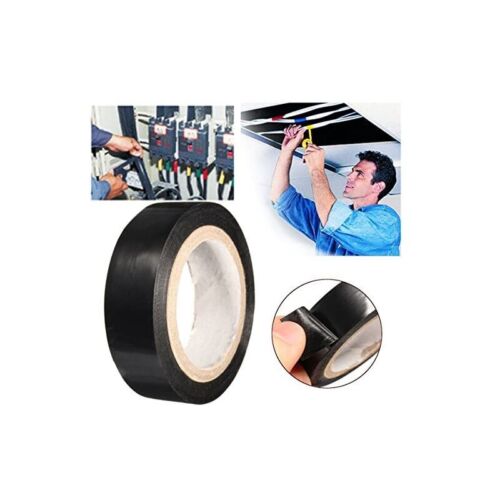 Black Adhesive Wire Insulation Electrical Tape 