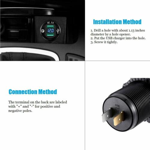 FXC Quick 2 USB Voiture Marine Bateau Interrupteur prise d/'alimentation plug Outlet Chargeur Adaptateur