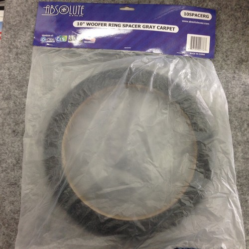 2 12/" Gray Carpeted MDF Car Stereo Speaker Woofer Subwoofer Sub Ring Spacer