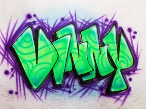 Personalized w//YOUR Name Custom Airbrushed shirt
