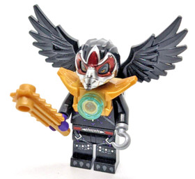 LEGO Legends of Chima Minifigure - Razar Gold Armor Raven Tribe 70010 (loc042)