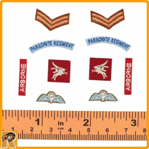 Charlie Red Devils Sargent-Airborne Patches Set 1//6 Scale DID Action Figures A