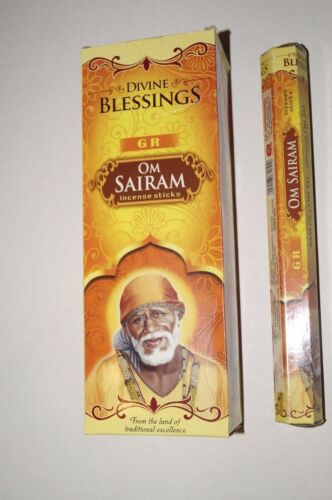 DIVINE BLESSINGS OM SAIRAM Incense YOU CHOOSE QUANTITY Free Shipping GR Sai Ram