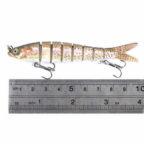 8 Segment 10cm/11.4g Lifelike Jointed Fishing Lure Swimbait Hard Bait Wobbler 