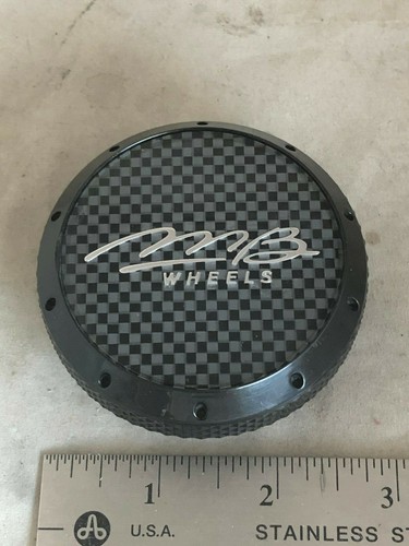MB Motoring Motorsports Wheels Gloss Black Wheel Hub Cover Center Cap C-228-4