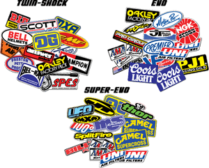 Universal Evo Sticker Pack Trim Kit Decals