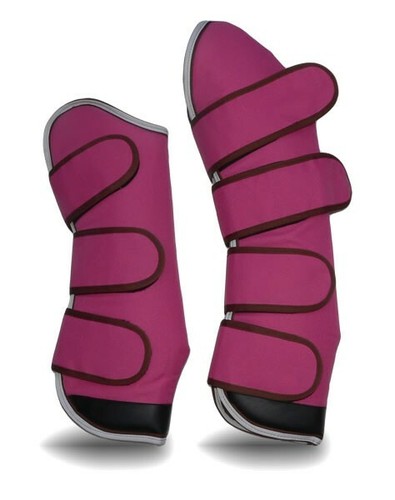 Pink or Navy Pony Gallop Nylon Lined Ripstop Travel Boots