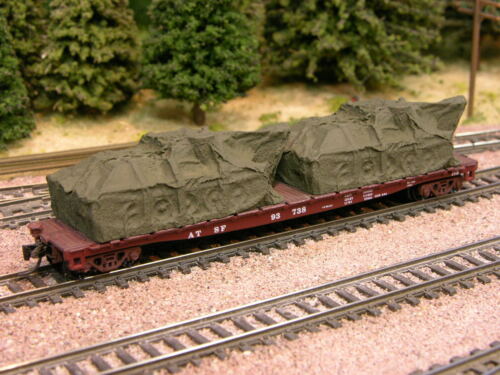 Hay Brothers TARP COVERED TANKS #1 LOAD 2//pack Olive Drab Fits Flatcars
