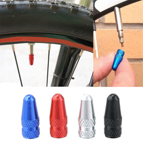 5× Bike Aluminium Presta Ventilkappen Licht Staubschutz Fahrrad Straßenrennen s 