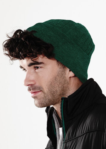 Soft double layer knit warm winter hat men//women Beechfield Thinsulate Beanie