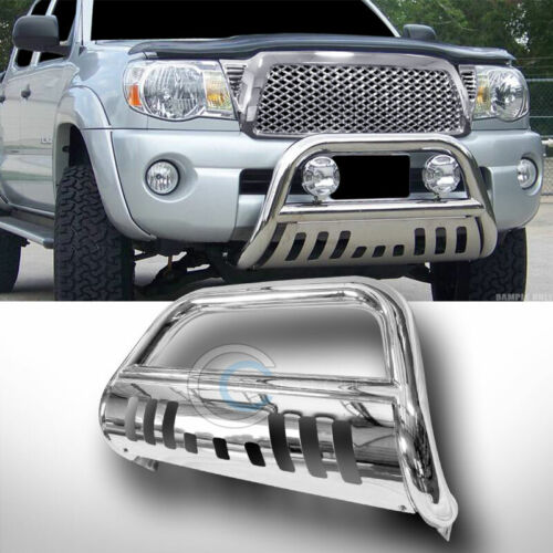 Fits 04-20 Ford F150/03-17 Expedition Chrome Bull Bar Brush Bumper Grille Guard 