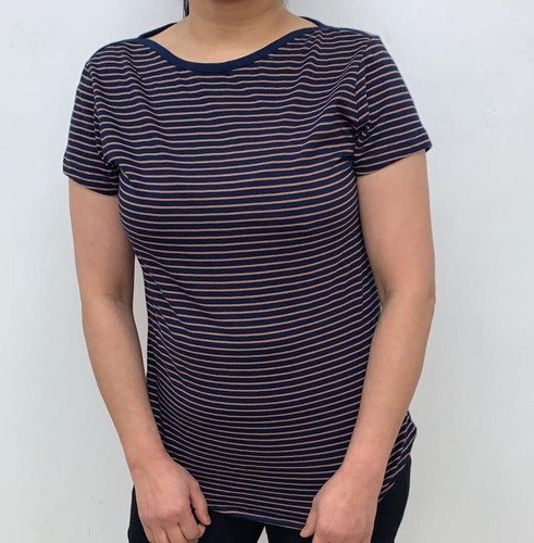 NEW RRP £32 Fat Face Navy Stripe Short Sleeve T-Shirt 70