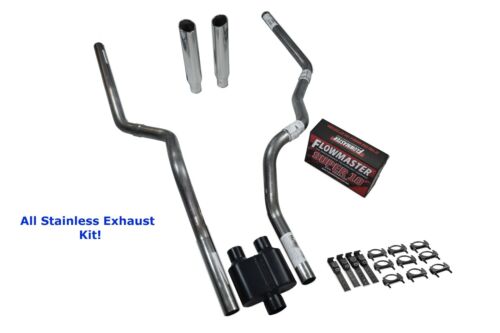 Details about   All-Stainless Dual Exhaust Dodge Ram 1500 94-03 Flowmaster super 10 Rolled Tip 