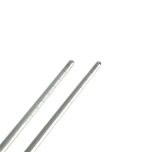 1 Pair Stainless Steel Chopsticks Chinese Reusable Non-Slip Sushi Chop Sticks ES