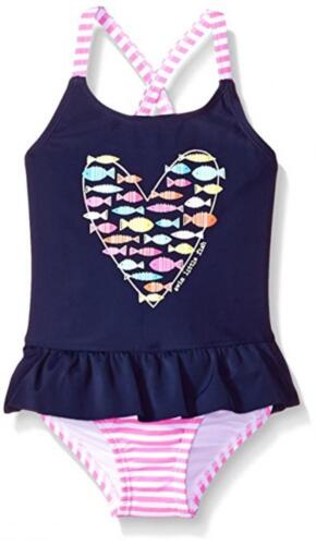 Kiko & Max Infant Girls Peplum One-Piece Swimsuit Size 3/6M 6/9M 12M 18M 24M 