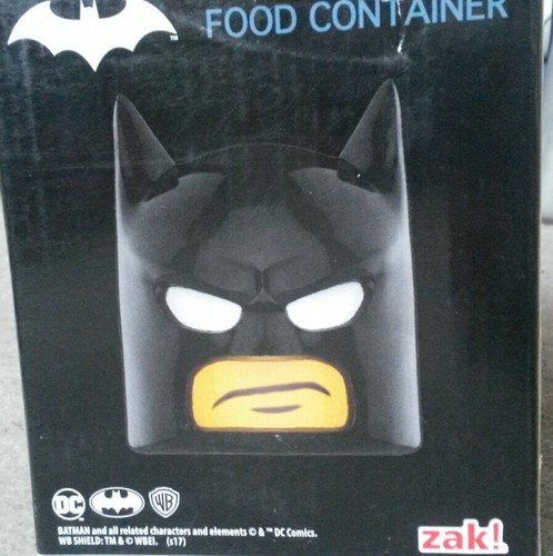 Loot Crate Lego Batman Head Jarre Food Container Zak Exclusive DC Comics