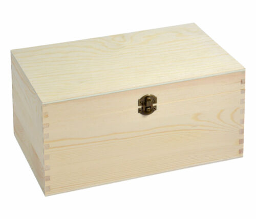 show original title Details about  / Wooden Box Wood-Casket Chest Treasure Tea box Gift box Wooden box with lid