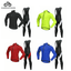 Men/'s Cycling Kit Long Sleeve Jersey Bib Pants Set Padded Long Legging Trousers