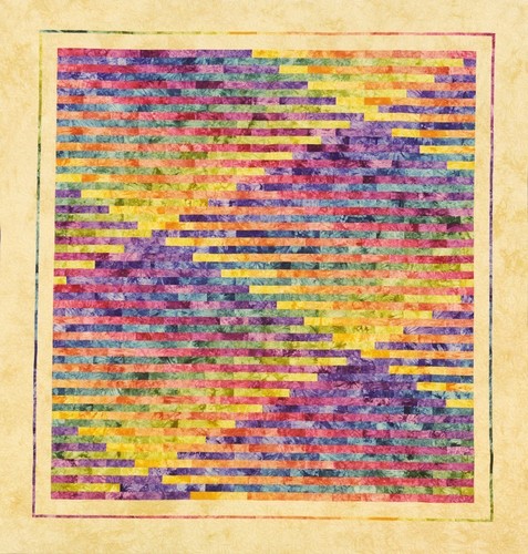 Starr Designs Quilt Kit Shock Wave Queen Size Hand Dyed Cotton Fabrics Crafting