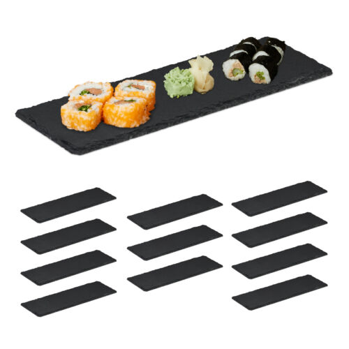 Servierplatte KГ¤se 12 x Schieferplatte 30x10 cm Dessertplatte Sushi Platte 