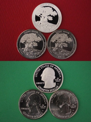 2013 PDS Great Basin Quarters With DIY Slabs From Mint Sets Flat Rate Shipping