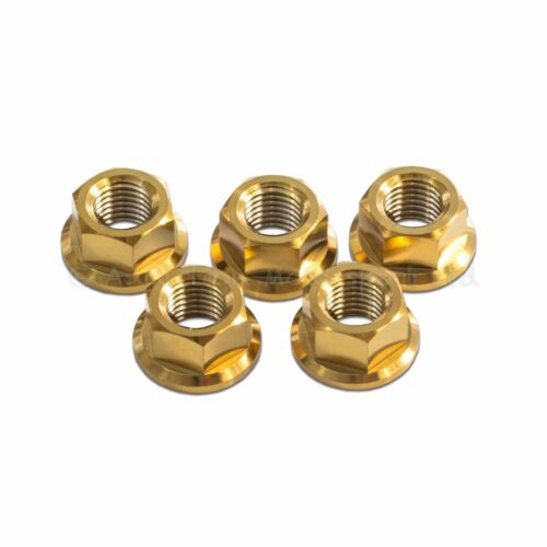 Details about  / 5x Gold M10x 1.25 Titanium Rear Sprocket Nuts for Suzuki Gsx1300bk B-King 07+