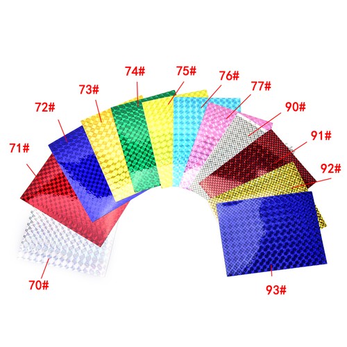 4x 10cmx7cm holographische Klebefolie Flash Tape für Lure Making FliegenbiRSDE