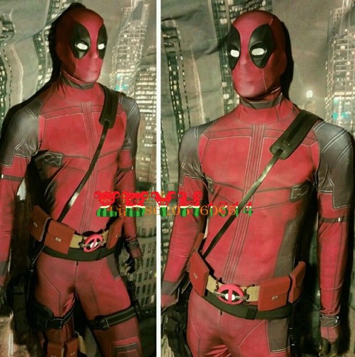 Deadpool Wade Winston Avengers Halloween Lycra Spandex Full Body Cosplay Costume