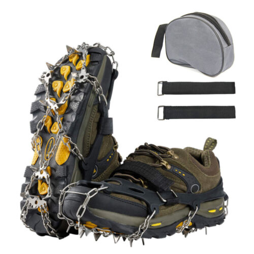 Details about  &nbsp;19 Spikes Ice Snow Grips Anti Slip Boot Studs Crampons Cleats Spikes Grippers US