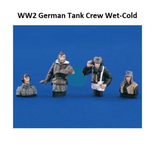 1//35 Resin Figures Model Kit WW2 German Tank Crew Wet-Cold 4 Half figures