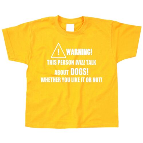 Dogs Kids Children/'s Kid/'s T-Shirt Pet Animal Lover Walker Dog Funny Cool Gift