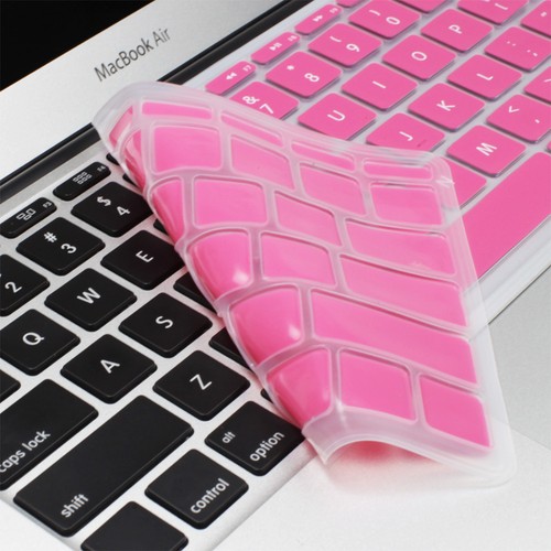 Ultra Thin Soft Pink Silicone Keyboard Cover Skin for Macbook Air 11 11.6 Inch