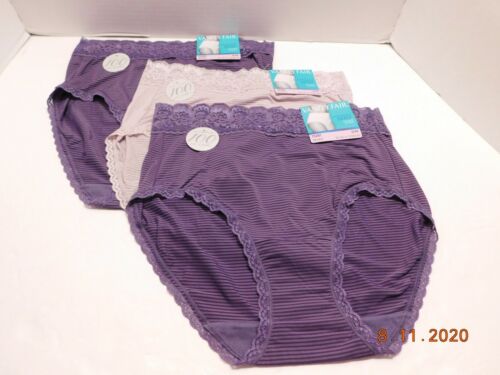 Details about   Vanity Fair 3 Pair Flattering Lace Brief,Panty,Underwear 6/M Mixed Lot 13281 NWT 