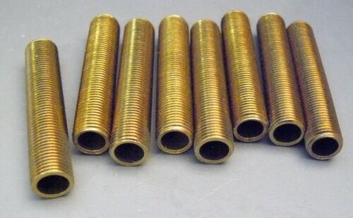 2/" Solid Brass Nipples 1//8 IPS 3//8/" OD Lamp Part Lighting Electrical NSB5 8