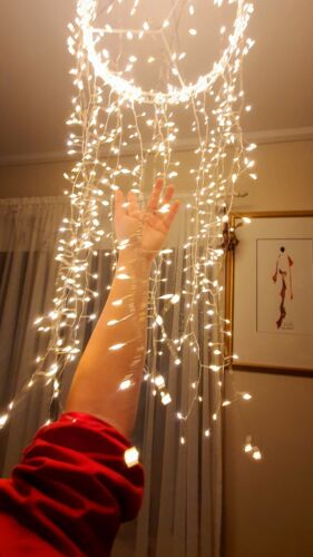 800 LED Ultra Bright Chandelier Xmas Christmas Light Party Decor Fairy String