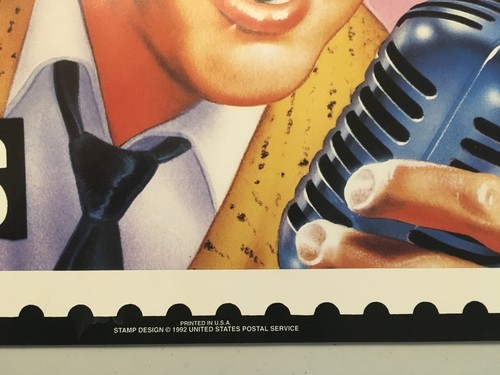 Vintage 1992 Elvis Presley Stamp Poster Print OSP #82140 NOS New The King Art