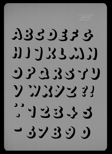 LETTERS HARDER /& STEENBECK AIRBRUSH STENCILS