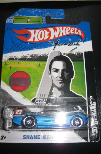 HOT WHEELS SHANE WARNE  #23 SPIN KING LIMITED EDITION MODEL FROM 2012 MOC SKW23