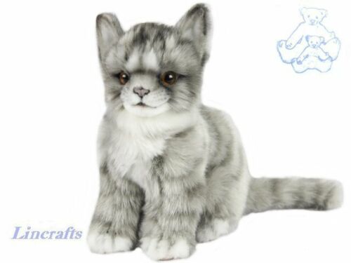 Hansa Grey Tabby Kitten 7177  Plush Soft Toy Sold by Lincrafts Established 1993