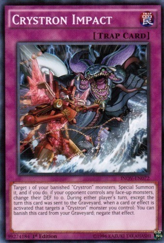 - Common First ed Yugioh INOV-EN072 Crystron Impact