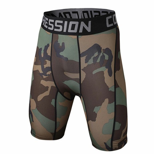 Men Compression Shorts Pants Fitness Running Sports Gym Short Underwear Bump