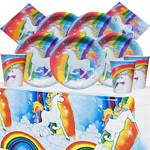 1 kit de partie licorne pour 8 à 16 enfantspartie vaissellelicorne anniversaire
