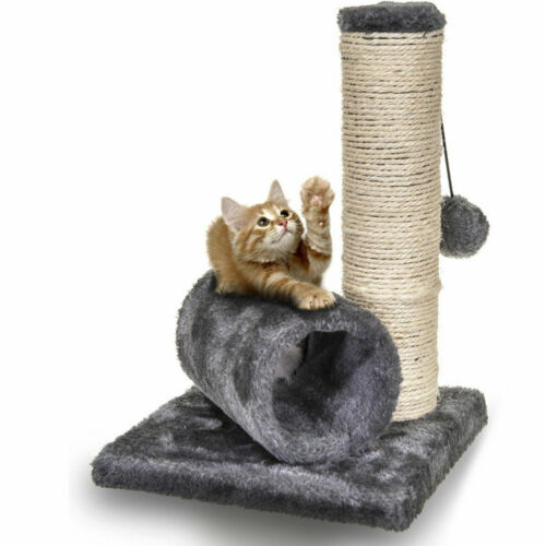Gato Gatito Sisal Rasguño Post Juguete de cama con actividad túnel y Mouse Mascota jugar divertidos