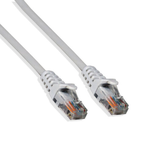 7Ft Cat6 Ethernet RJ45 Lan Wire Network White UTP 7 Feet Patch Cable 5 Pack