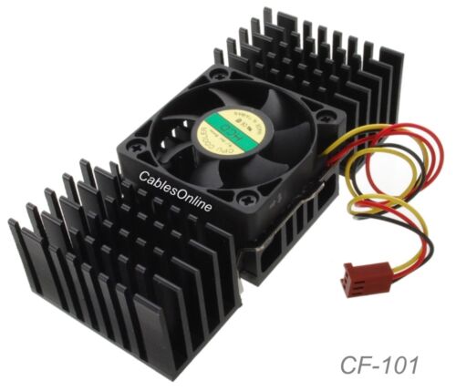 Pentium II Ball Bearing CPU Cooling Fan w// Heat Sink CF-101