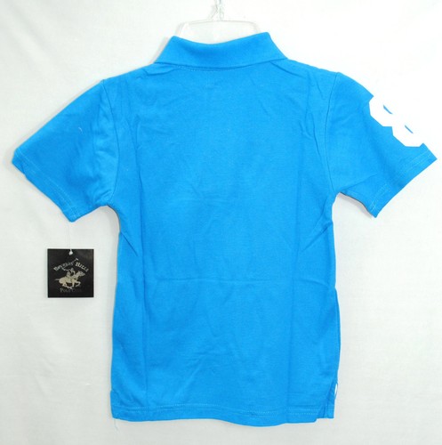NWT BEVERLY HILLS POLO CLUB boys CLASSIC POLO color BLUE size S-L