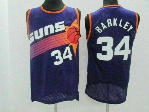 #34 Charles Barkley Phoenix Suns Swingman Jersey Vintage Throwback Vest S-XXL