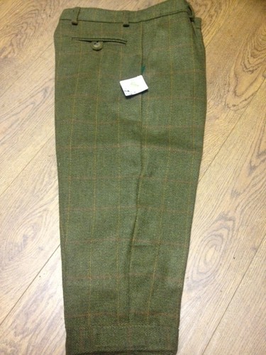 Mens Derby Tweed Breeks PLUS Fours Calzoncini Country Wear 2 COLS Pantaloni 30-46 /"