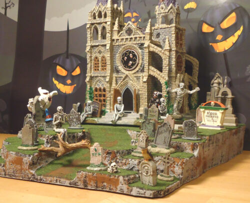 Halloween Display Platform Base for Dept 56 Snow Village Lemax Spooky Town Grave