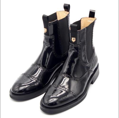 Punk Hiver Homme Boots High Top Élastique Mi-Mollet British sculpté Chelsea Chaussures SZ